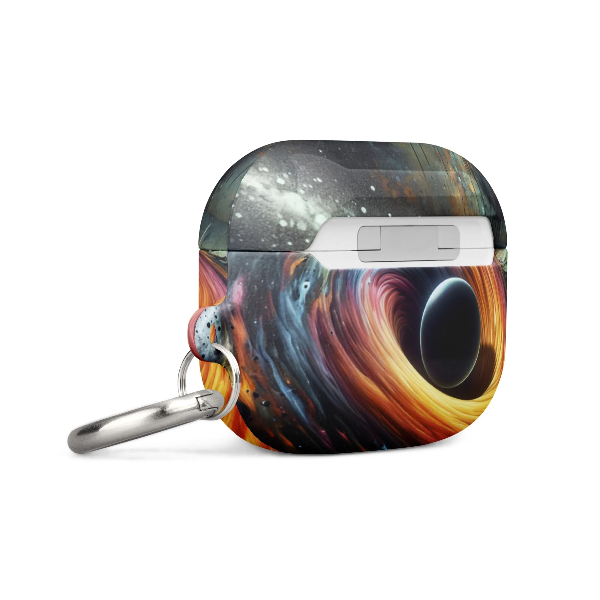 Cosmic Swirl AirPods® Case | Impact-Resistant Polycarbonate | Metal Carabiner | Scratch & Drop Protection