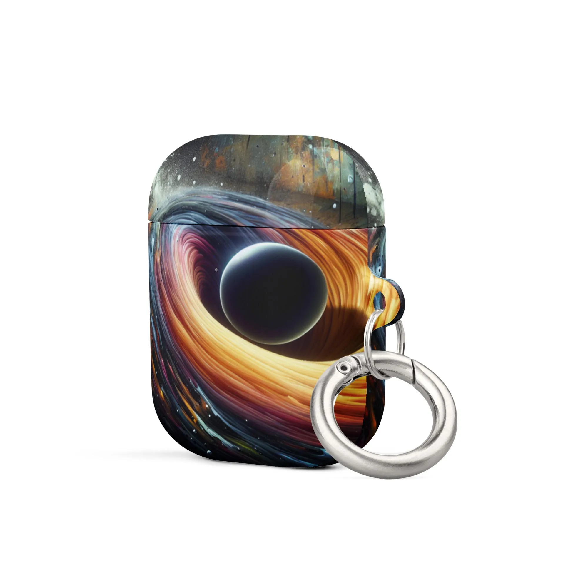 Cosmic Swirl AirPods® Case | Impact-Resistant Polycarbonate | Metal Carabiner | Scratch & Drop Protection