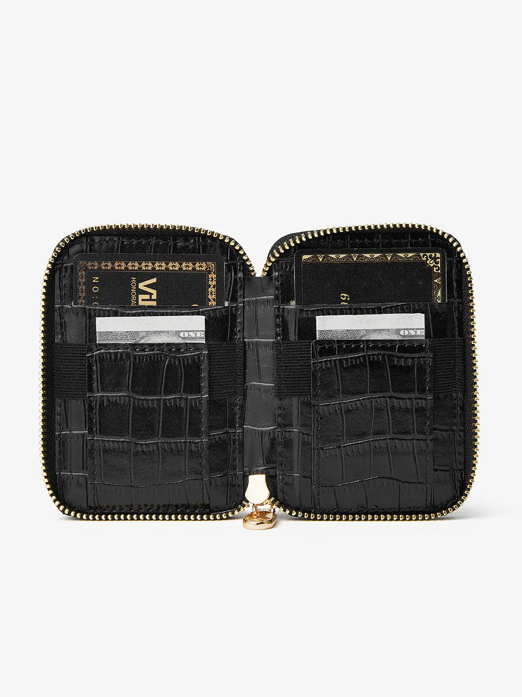 Crocodile Design Set- Detachable Zipper Wallet