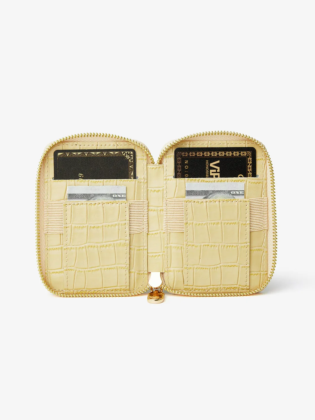 Crocodile Design Set- Detachable Zipper Wallet