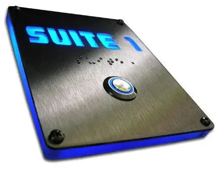 Custom Signage Backlit Room Number Panels