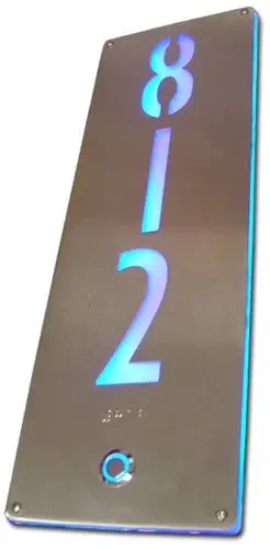 Custom Signage Backlit Room Number Panels