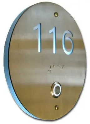 Custom Signage Backlit Room Number Panels