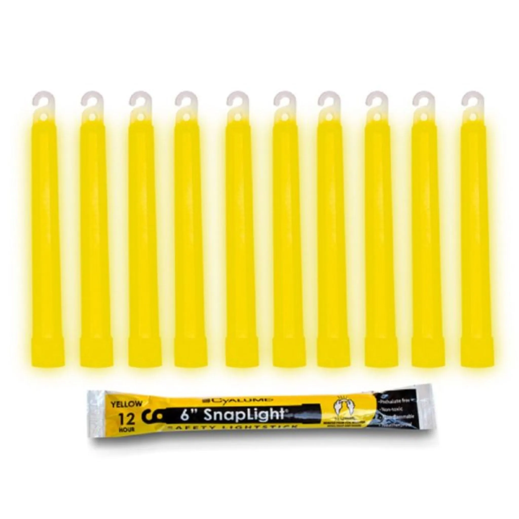 Cyalume Technologies 9-08004 12 Hour Emergency Light Sticks, Yellow, 6 Inches, Case of 100