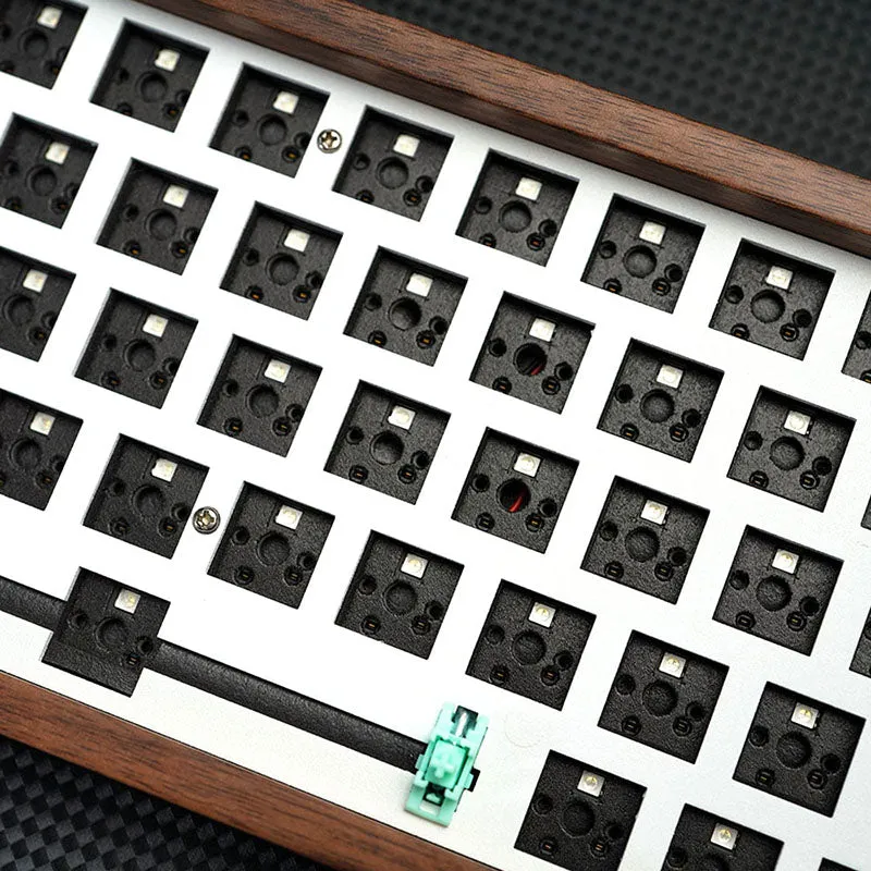 DAGK Walnut Wood Pro Full Size Wireless DIY Kit 100 Keys