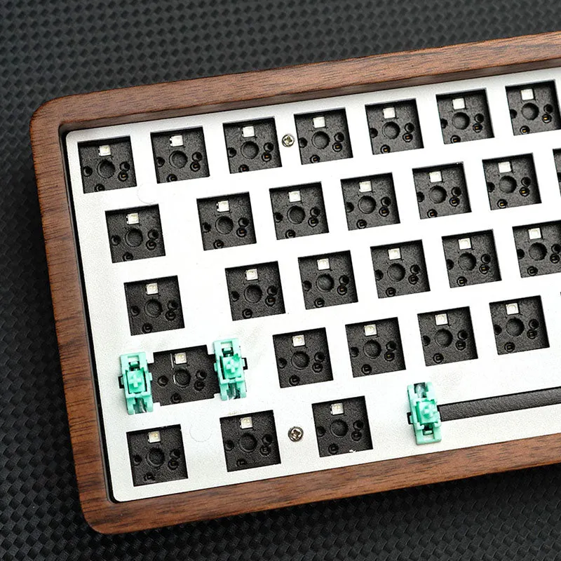 DAGK Walnut Wood Pro Full Size Wireless DIY Kit 100 Keys