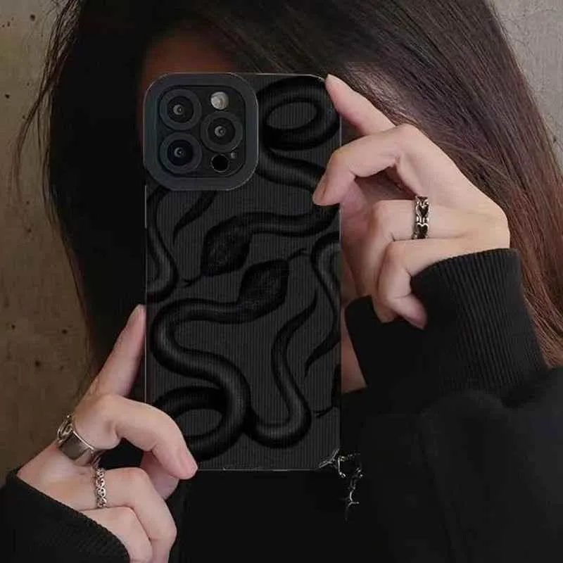 Dark Snake - Cute Phone Cases For iPhone 14 13 Pro Max 11 12 Pro 7 8 Plus X XS Max XR