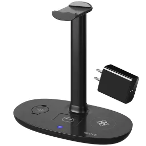 Delton HS1 Headset Stand with Wireless Charging