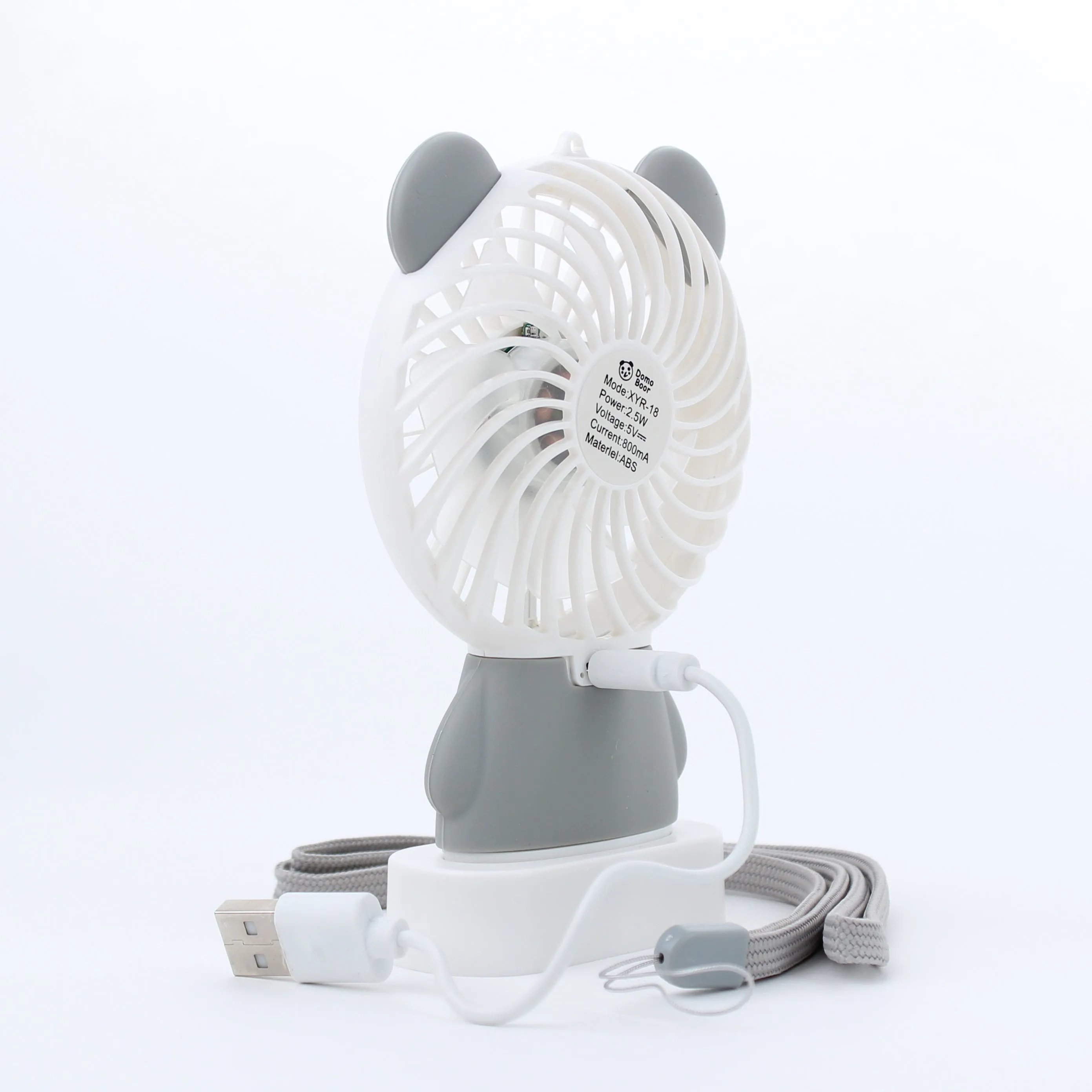 Desk & Portable Fan with Strap & USB Charger