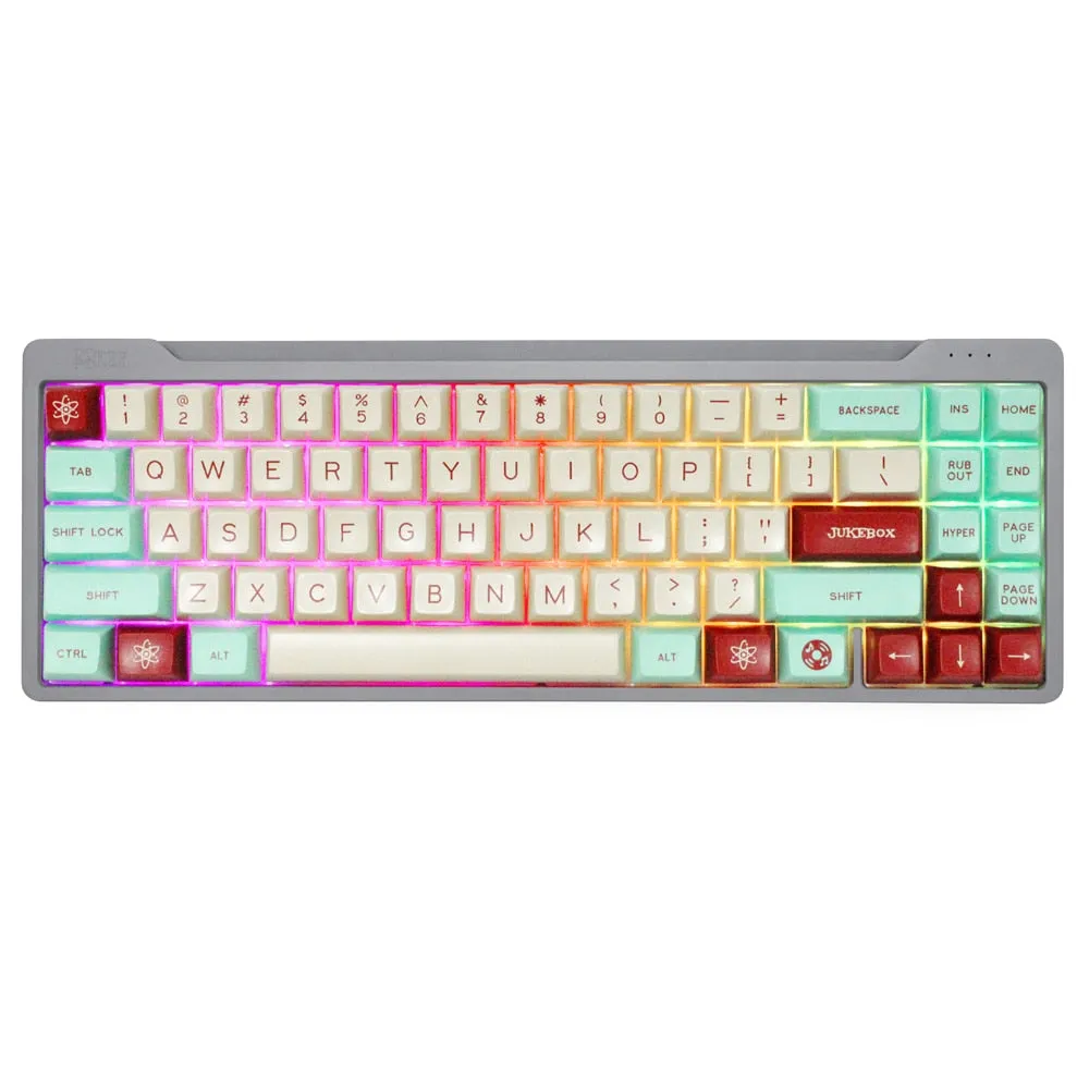 DOPOKEY 71 Mechanical Keyboard kit 71 key PCB CNC CASE hot swappable switch support lighting effects with RGB switch led type c