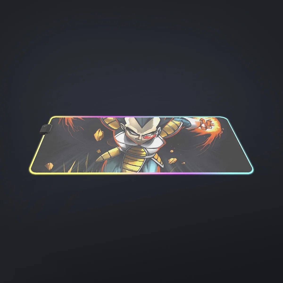 Dragon Ball Armored Vegeta Double Galick Cannon Dope cool LED Mouse Pad