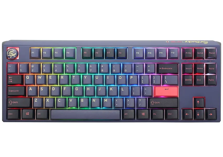 Ducky One 3 Cosmic Blue Tkl Gaming Keyboard, Rgb Led - Mx-Red (Us)