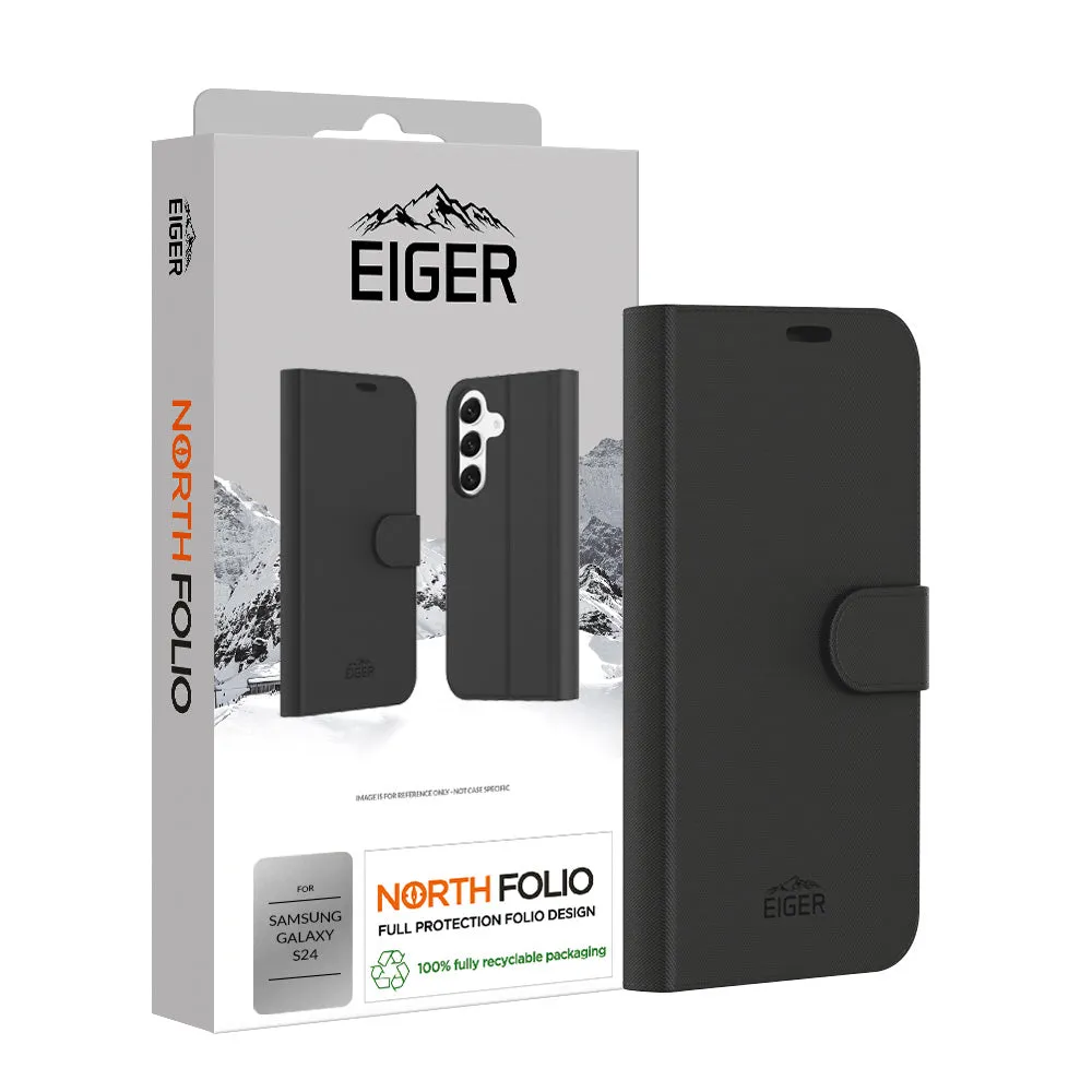 Eiger North Folio Case for Samsung Galaxy S24 in Black