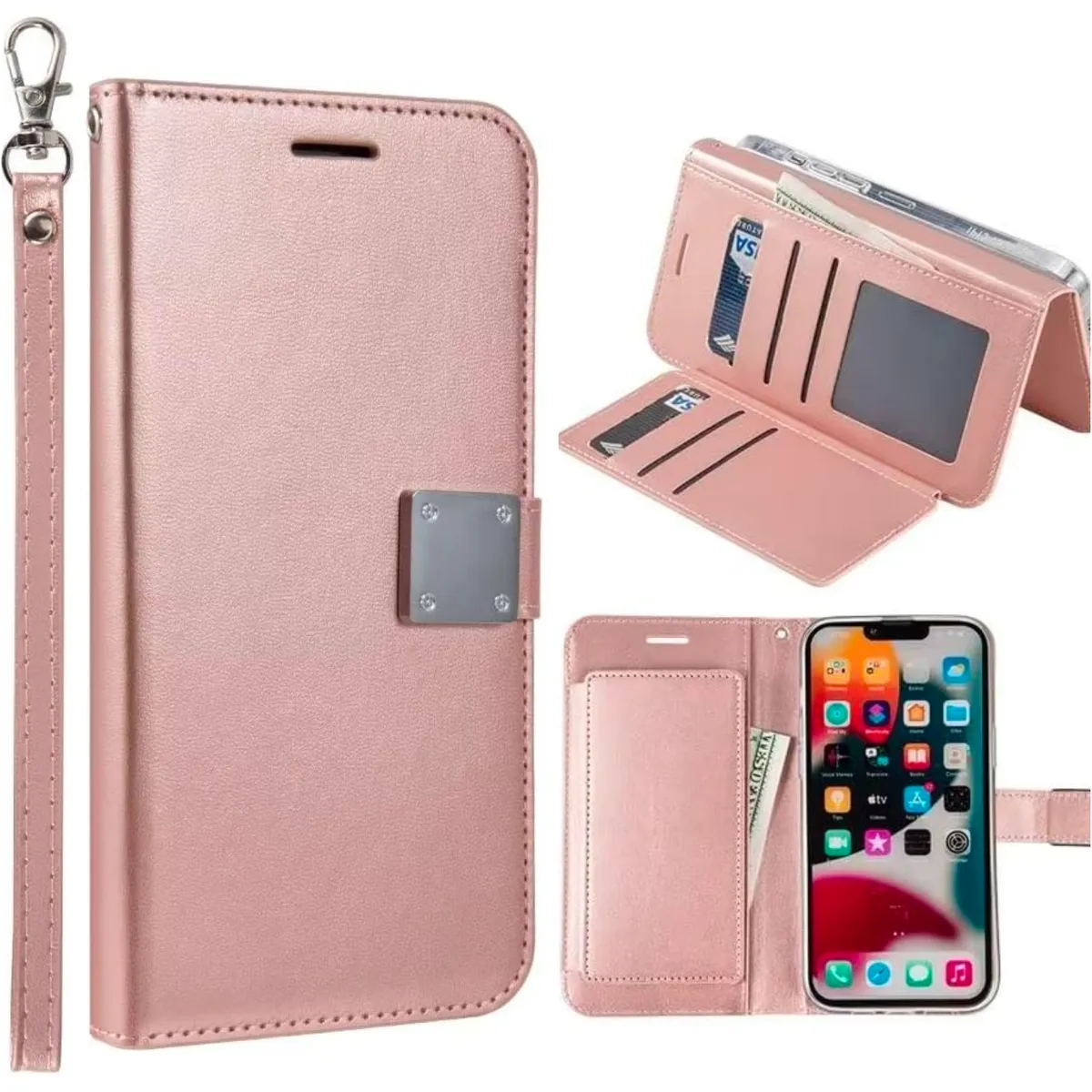 Entronix Apple iPhone 16 Folio Wallet & Card Holder Case