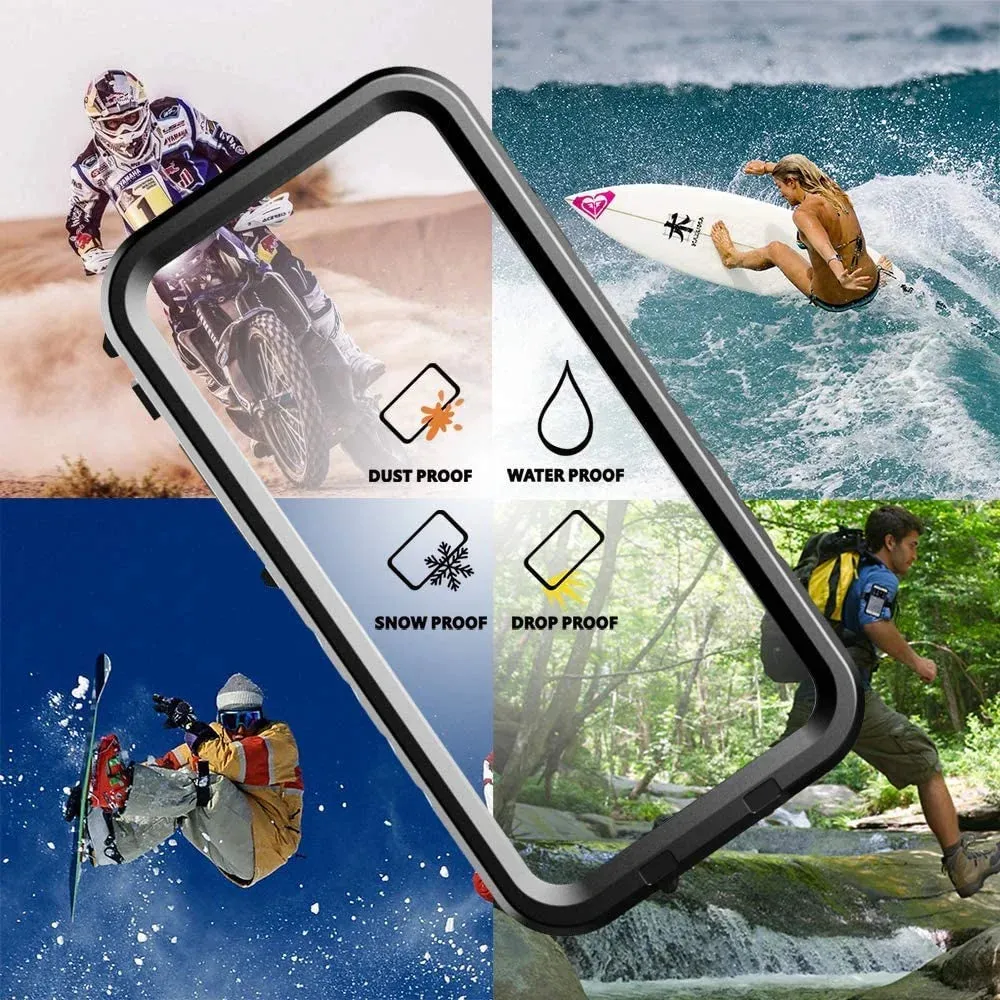 Entronix Waterproof Case for Apple iPhone 13 Pro Case, Full Body Shockproof with Built In Screen Protector, Heavy Duty Cover