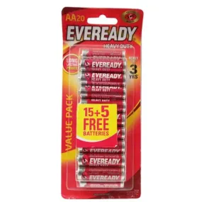 Eveready Battery CZ 1015 BP (15 5) - AA - (Pack of 20)