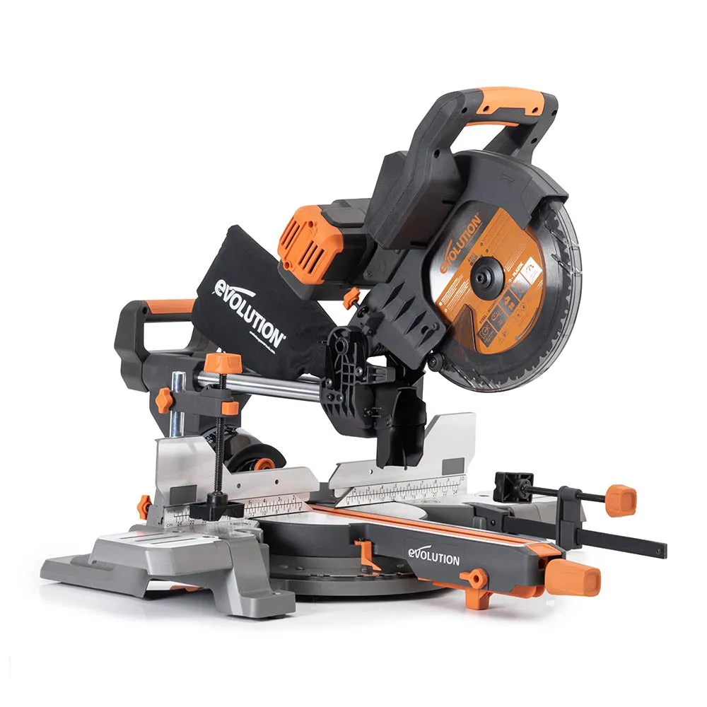 Evolution Cordless R255SMS-DB-Li 255mm 36V Double Bevel Mitre Saw