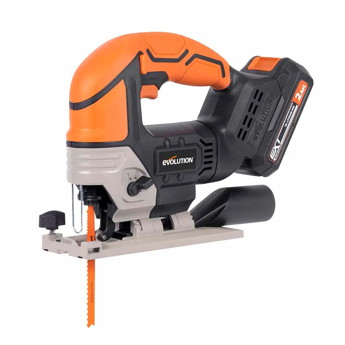 Evolution Cordless R90JGS-Li Jigsaw 18v Li-Ion EXT Inc Multi-Material Blades