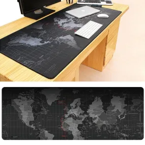 Extra-Large Anti-Slip World Map Design Soft Rubber Cloth Gaming Mouse Pad - 70 x 30cm