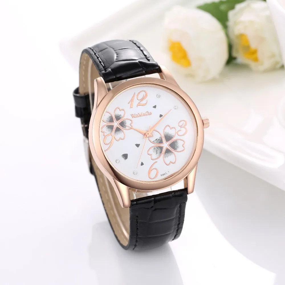 Fashion Luxury Crystal Watch Ladies Elegant Flowers Quartz Watch Women Watches Hour Gift