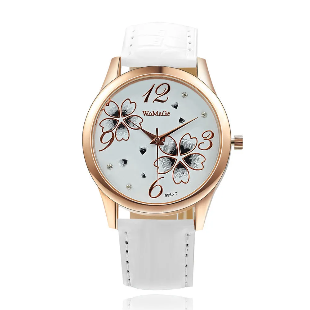 Fashion Luxury Crystal Watch Ladies Elegant Flowers Quartz Watch Women Watches Hour Gift