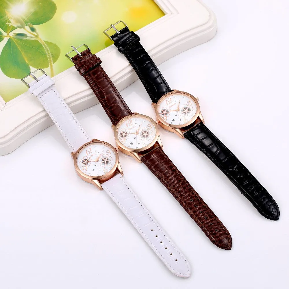 Fashion Luxury Crystal Watch Ladies Elegant Flowers Quartz Watch Women Watches Hour Gift