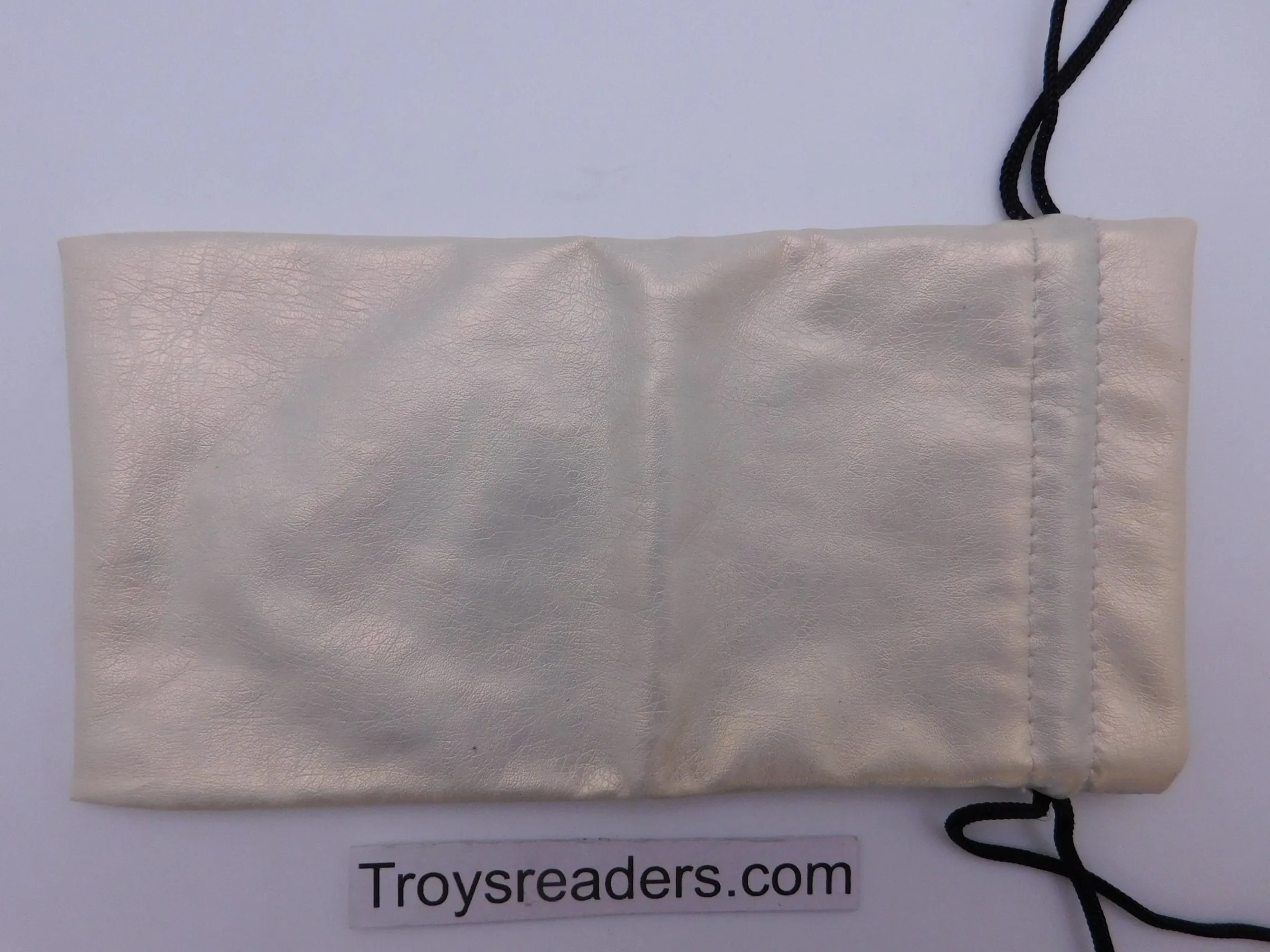 Faux Leather Pouch with String in Three Colors