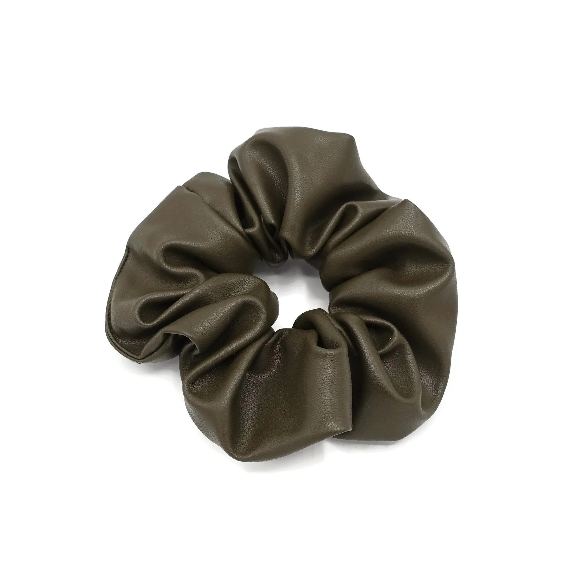 faux leather scrunchies Fall Winter scrunchy women hair accessory