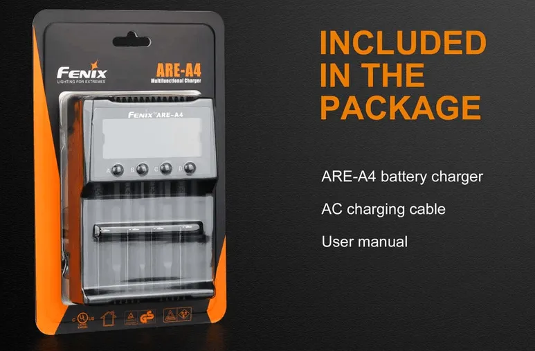 FENIX ARE-A4 BATTERY CHARGER