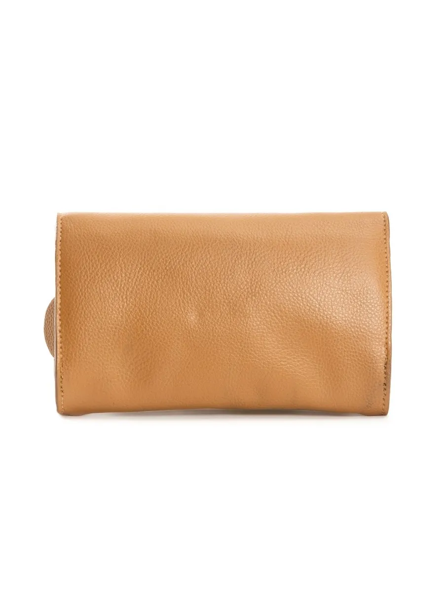 Fides (Caramel & White) | Women's bag made with Apple Leather