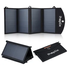 Foldable Portable Charger 25W Solar Panel 5V2A Portable Kit Solar Charger Dual USB Output