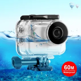 For Insta360 GO 3  / GO 3SPULUZ 60m Underwater Waterproof Housing Case with Base Adapter & Screw (Transparent)