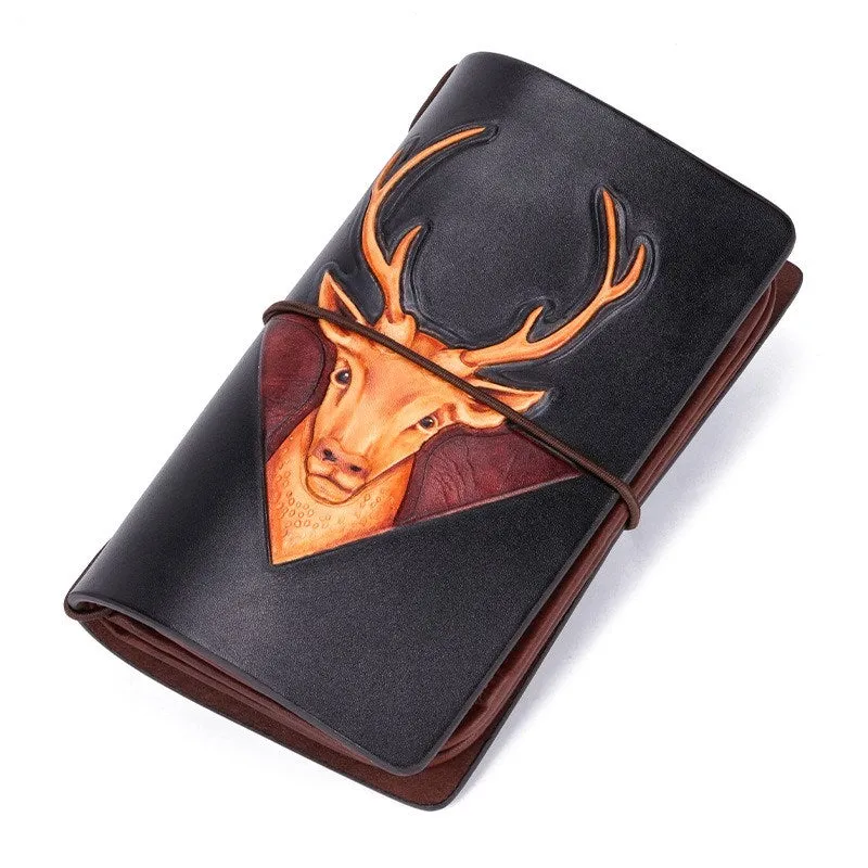 Full Grain Leather Leather Travel Wallet Handmade Personalized Leather Clutch