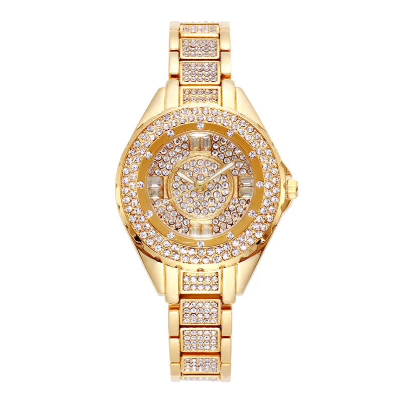 Full Of Diamond Steel Strap Women's Watch