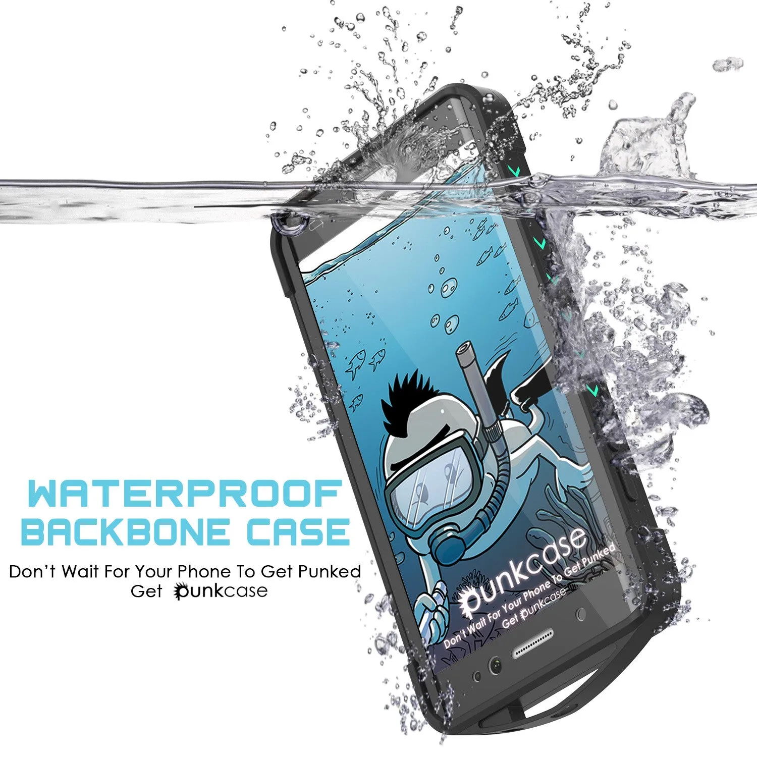 Galaxy Note 7 Waterproof Case, Punkcase WEBSTER Series, Teal | Heavy Duty Armor Cover