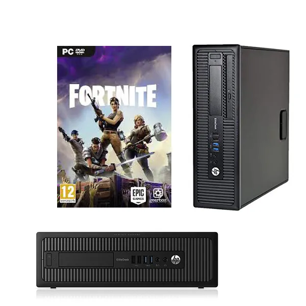 Gaming Bundle Fortnite Ready HP EliteDesk PC i5 3.60 GHz Windows 10 Home 22 Inch Monitor Nvidia GT1030 2GB Graphics