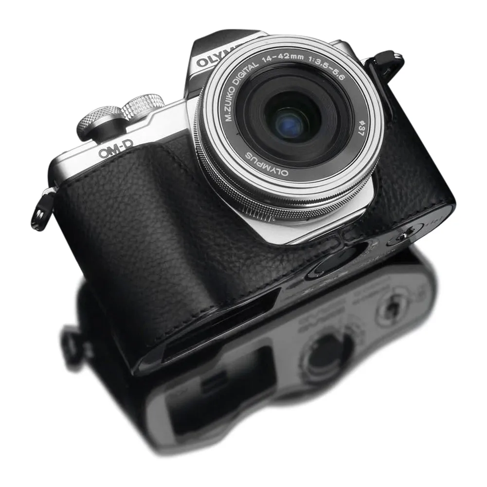 Gariz XS-CHEM10IIBK Camera Half Case Black for for Olympus E-M10II Mark II