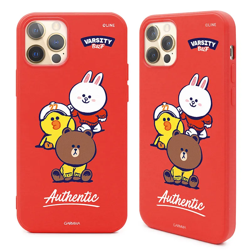 GARMMA Line Friends University Varsity Liquid Silicone Rubber Case Cover