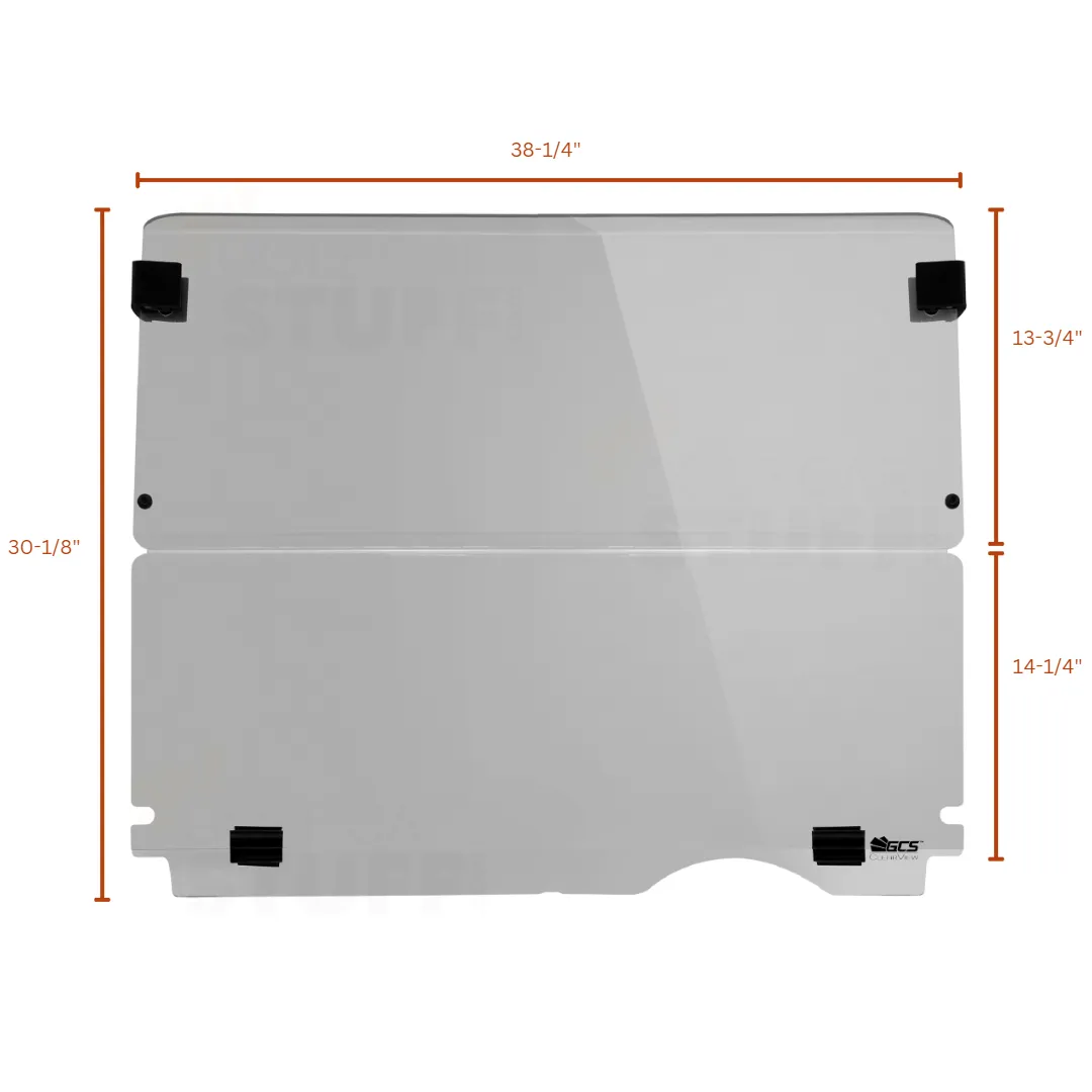 GCS™ EZGO RXV Tinted Golf Cart Folding Windshield