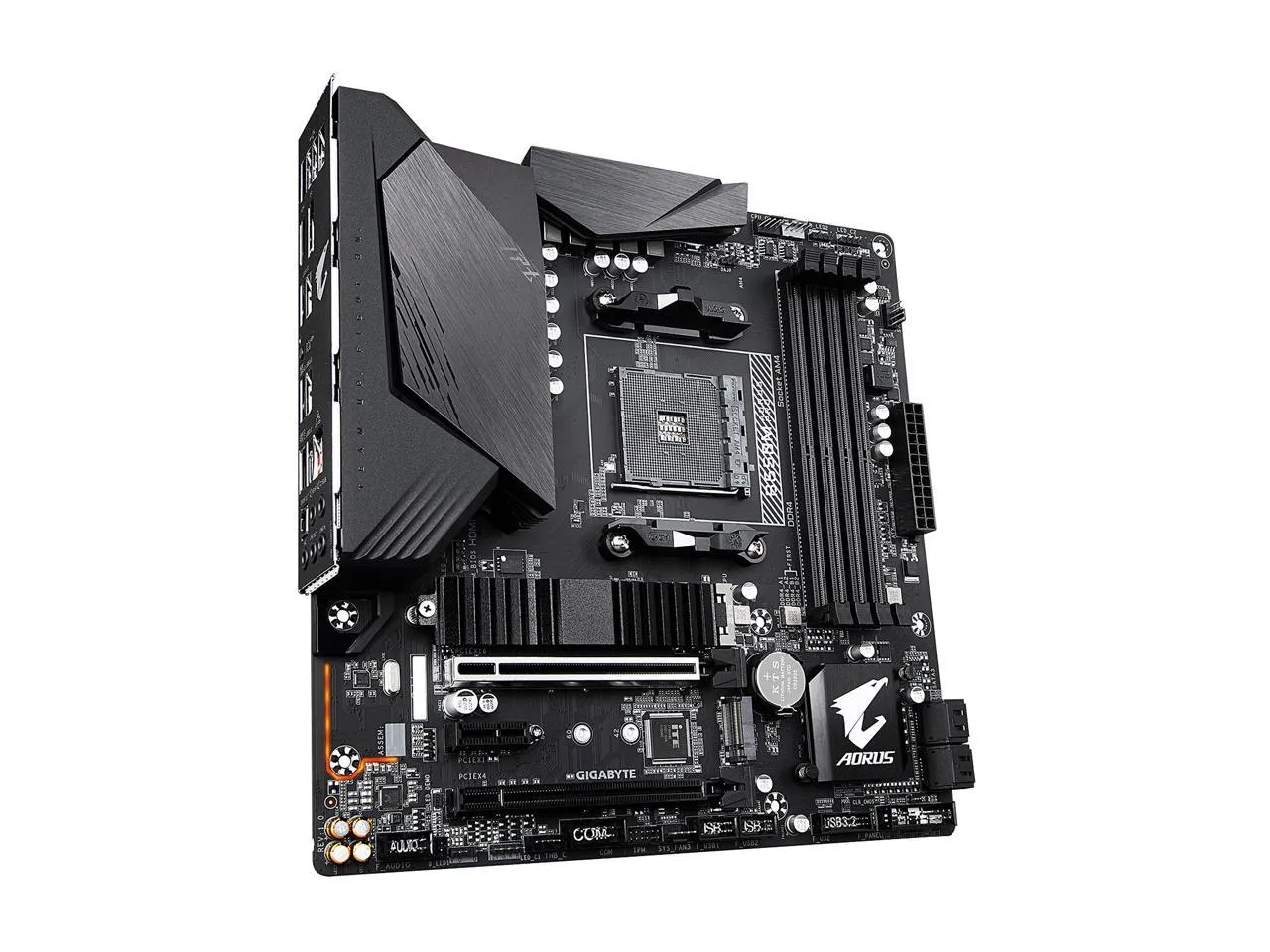 GIGABYTE B550M AORUS PRO (AM4 AMD/B550/Micro ATX/Dual M.2/SATA 6Gb/s/USB 3.2 Gen 2/PCIe 4.0/HDMI/DVI/DDR4/Motherboard)