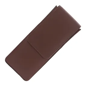 Girologio Triple Magnetic Closure Pen Case in Antique Brown