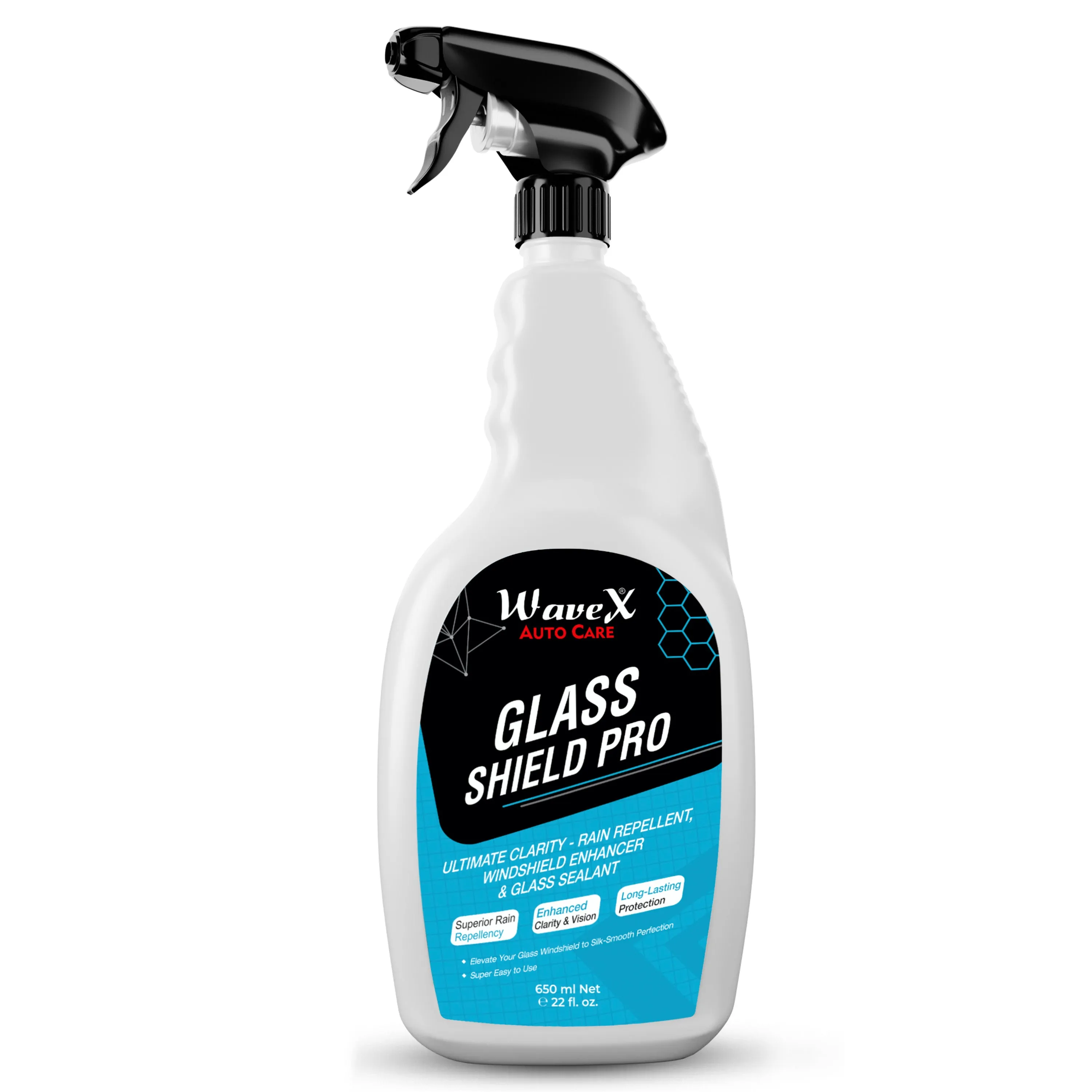 Glass Shield Pro Car Glass Cleaner & Rain Repellent for Car Windshield | SiO2 Infused Car Glass Cleaner   Car Windshield Cleaner