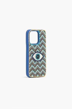 Grecian Nights Evil Eye Beaded Iphone 14Pro Case