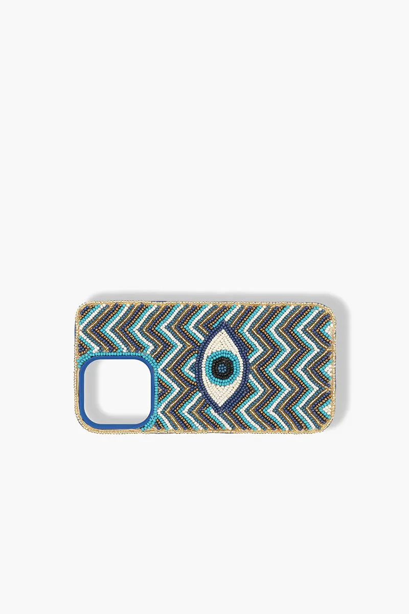 Grecian Nights Evil Eye Beaded Iphone 14Pro Case