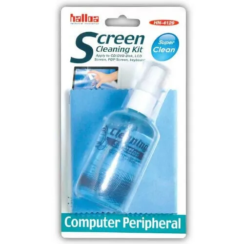 HALLOA -  Computer Cleaning Kit with Brush and Cleaning Solution