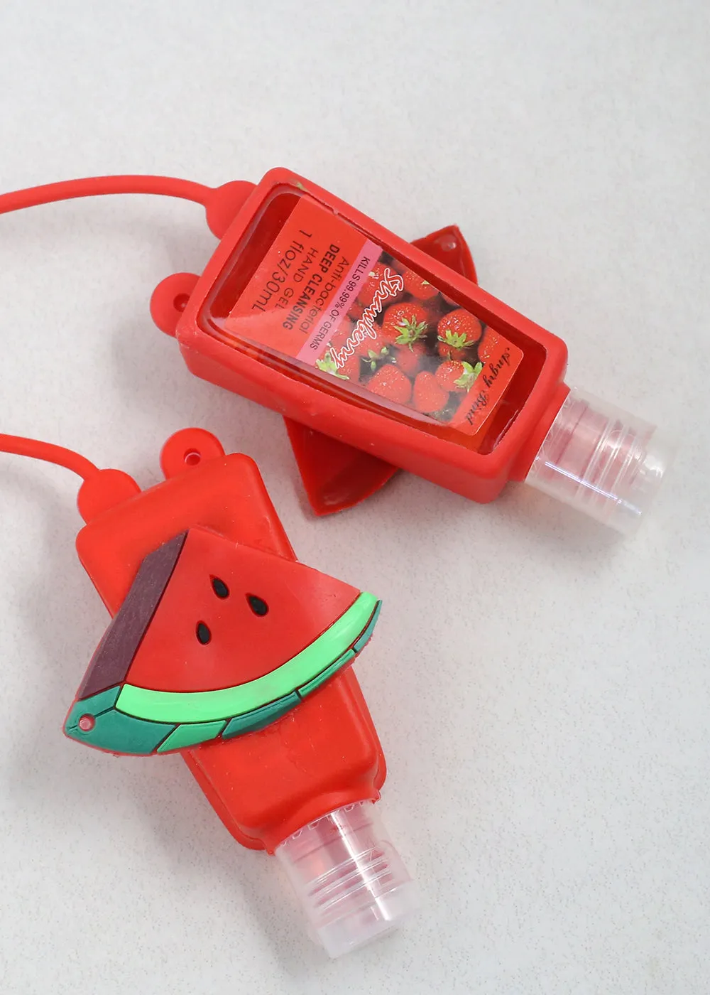 Hand Sanitizer with Fruit Case