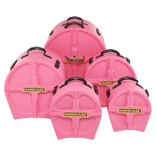 Hardcase HPJAZZP 5 Piece Jazz Drum Case Set (Pink)