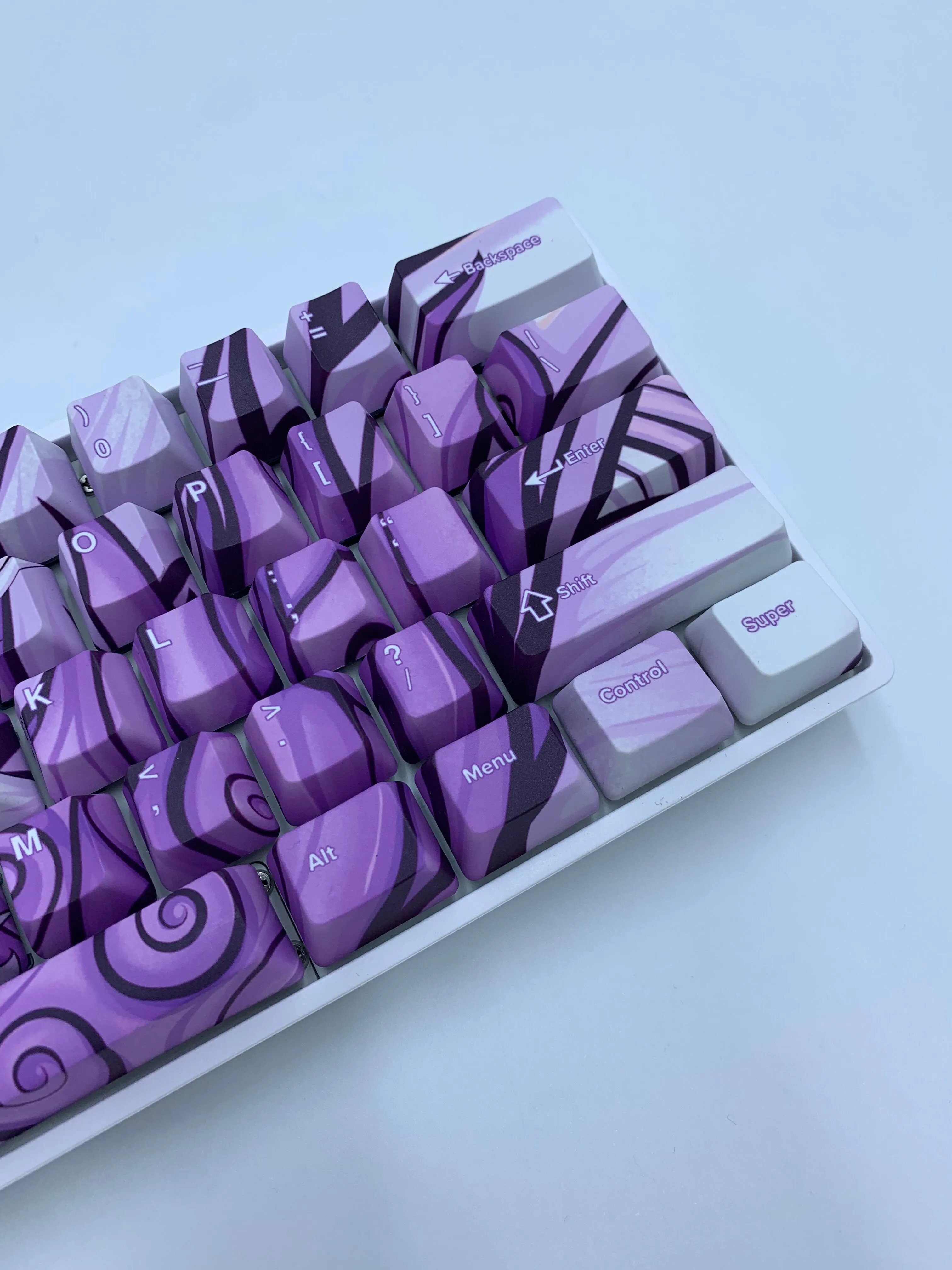 Hayabusa 60% Keyboard - Lavender Oni Dragon