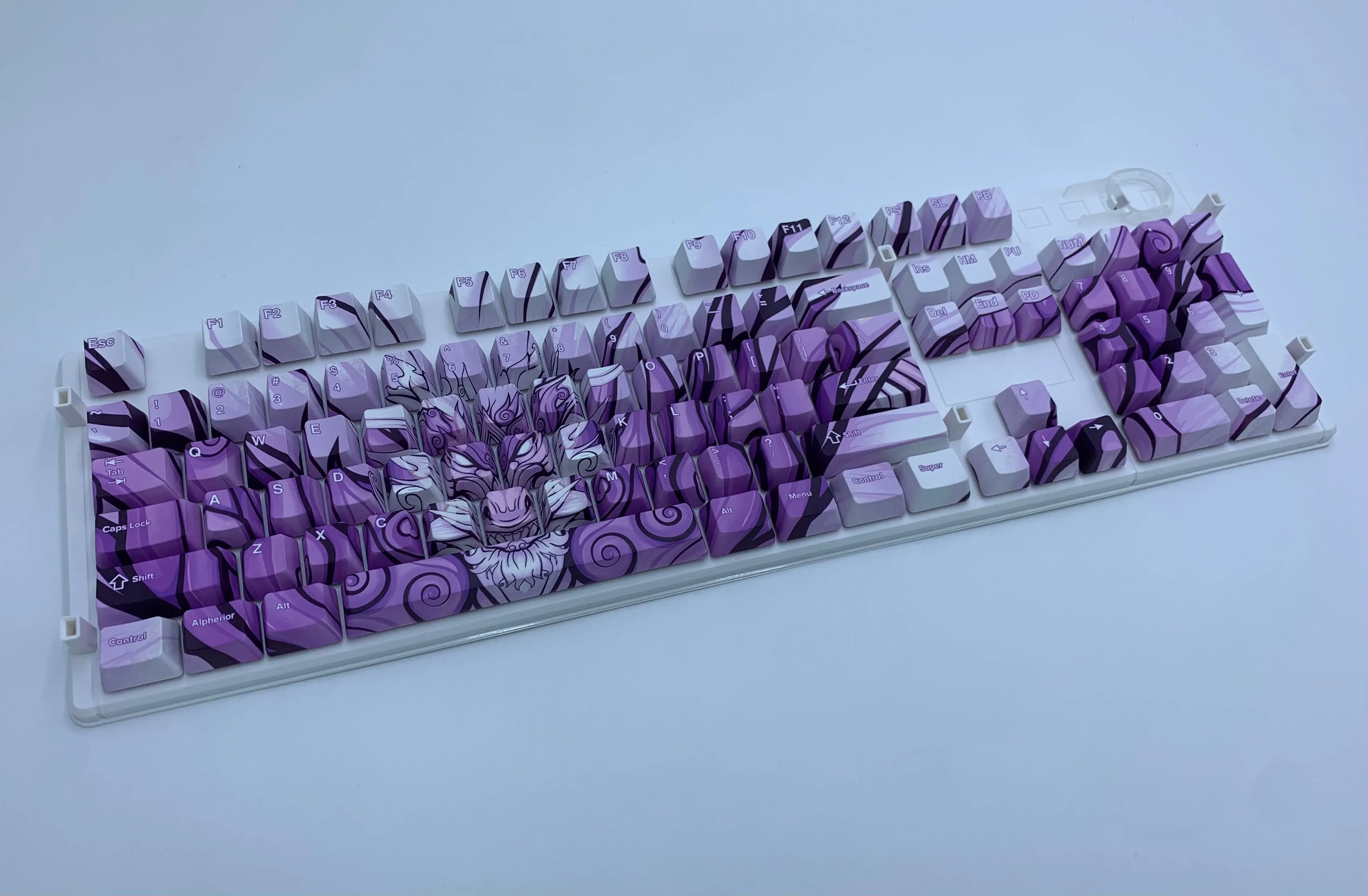 Hayabusa 60% Keyboard - Lavender Oni Dragon