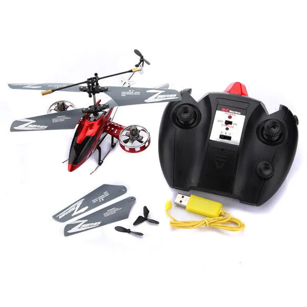 Hot Red Avatar Z008 4CH Metal RC Helicopter Micro Gyro Remote Controlled Aircraft Toy Gift RTF LED Light